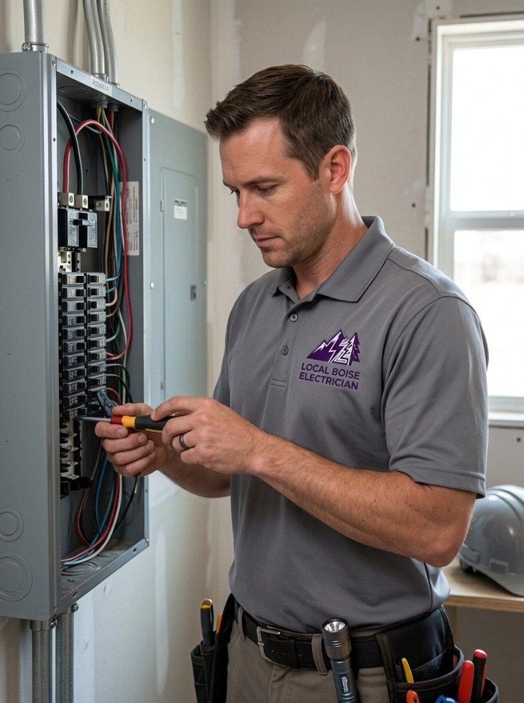 Electrician Troubleshooting Circuit Breakers in Boise, ID